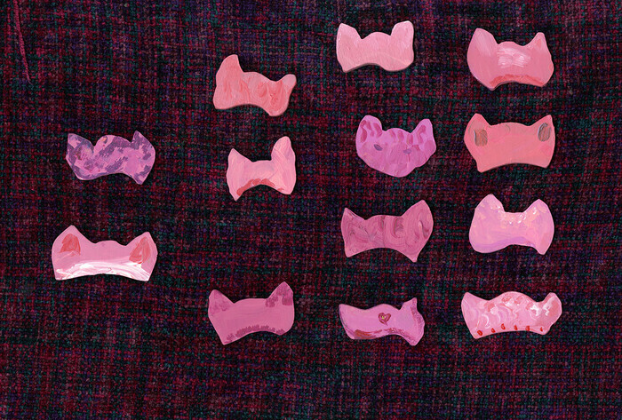 Art Pins Pink Pussy Hats