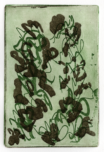 lichen calligraphy sepia version