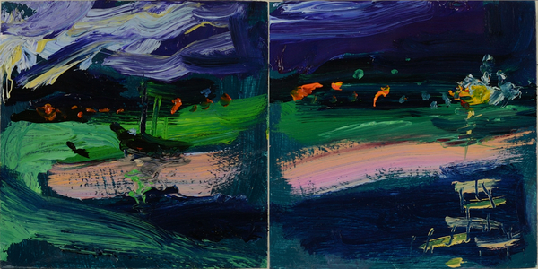 Twighlight Evening Diptych